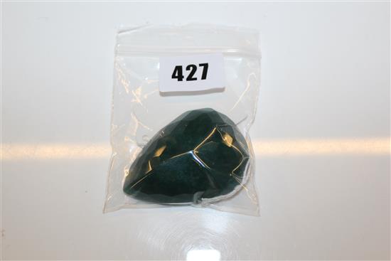 Large green pear shape drop